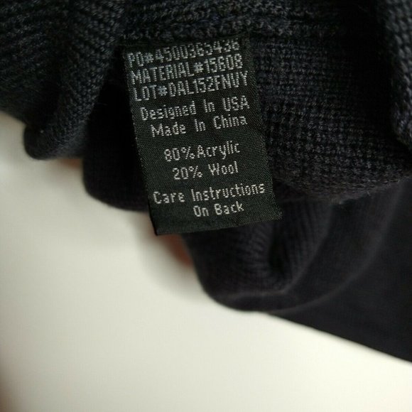 GK Direct Delta Airlines One Button Wool Navy Blue Cardigan Women's Small - Picture 5 of 6